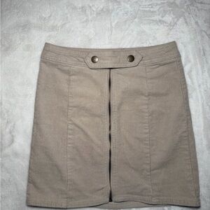 Vintage Blue Spice Tan Corduroy Mini Skirt